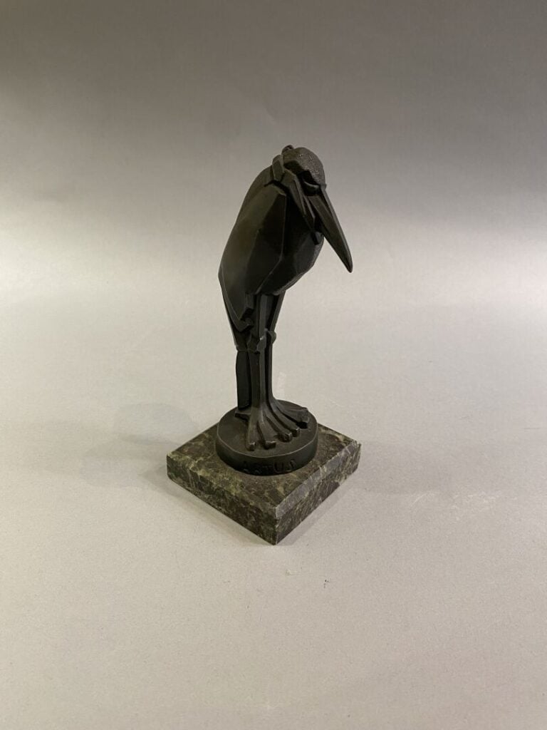 Charles ARTUS, d'après - Marabout - Sculpture en bronze - Socle en marbre - H:…