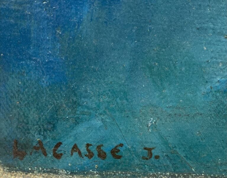 Ecole du XXe siècle - Composition aux oiseaux - Huile sur toile, porte une sign…