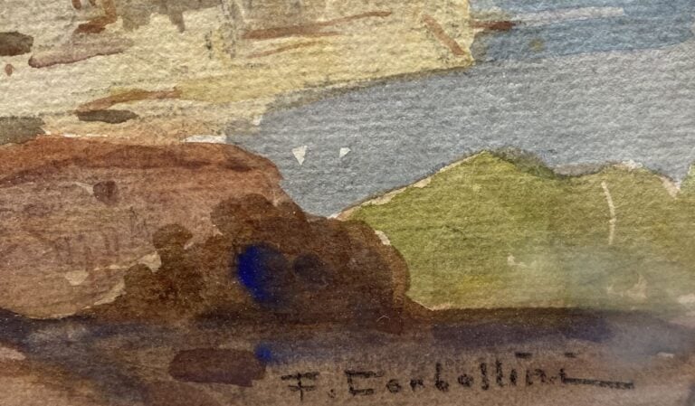 François CORBELLINI (1863-1943) - Paysage Corse - Aquarelle sur papier - Signé…