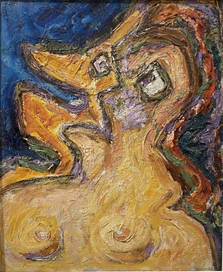 François OZENDA (1923-1976) - "Le cri dans la nuit" - Huile sur toile - Signée…