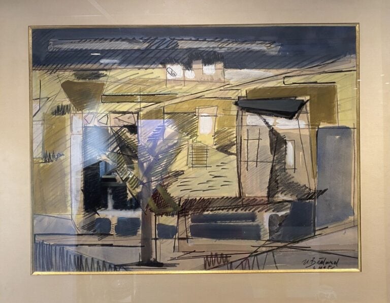 Jean-Claude BEDARD (1928-1982) - Vue de ville - Aquarelle et gouache - Signée e…