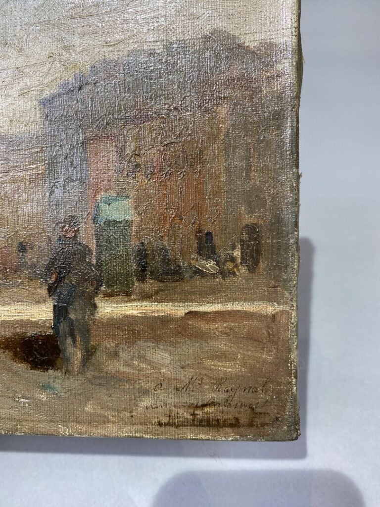 Joseph FAUST (1868-1934) - Vue de port - Huile sur toile - Signée en bas à droi…