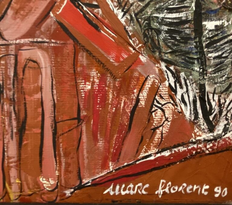 Marc FLORENT (1937) - Les terres rouges - Huile sur toile - Signée en bas à dro…