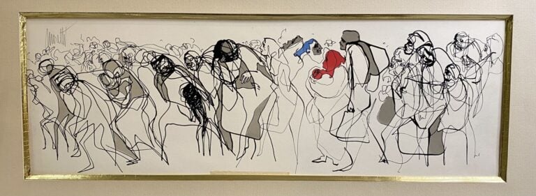 RAYMOND MORETTI (1931-2005) - Scène animée - Lithographie en couleurs - Signée…
