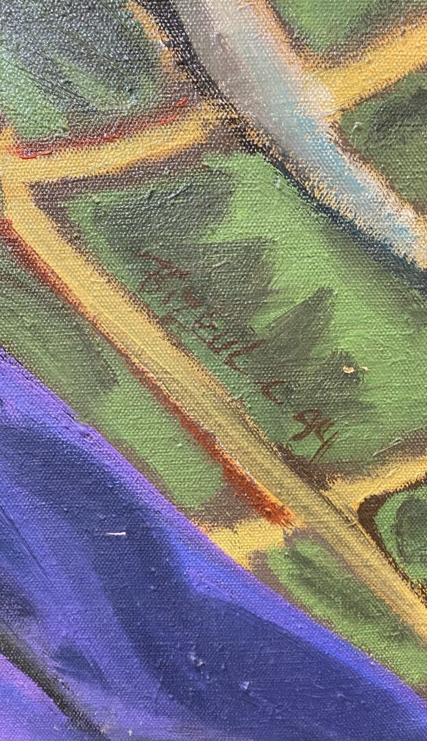 BIZEUL Christian (né en 1947) - Le couronnement - Huile sur toile - Signée en b…