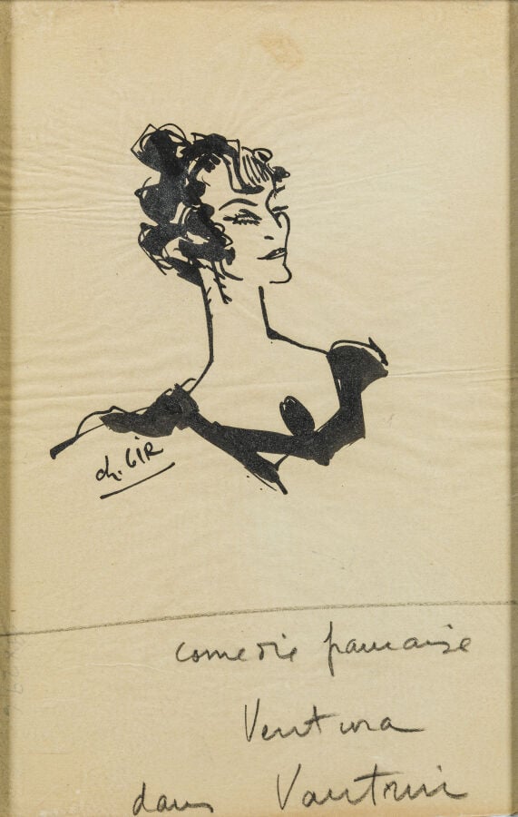 Charles GIR (1883-1941) - Marie Ventura, de la Comédie- Française, dans « Vautr…