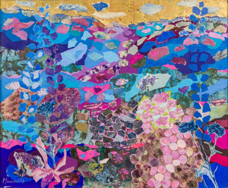 Claude MARECHAL (1925-2009) - Composition, 1982 - Aquarelle et collage sur toil…