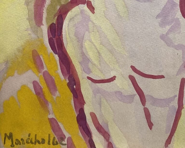 Claude MARECHAL (1925-2009) - Composition - Technique mixte sur papier - Signée…