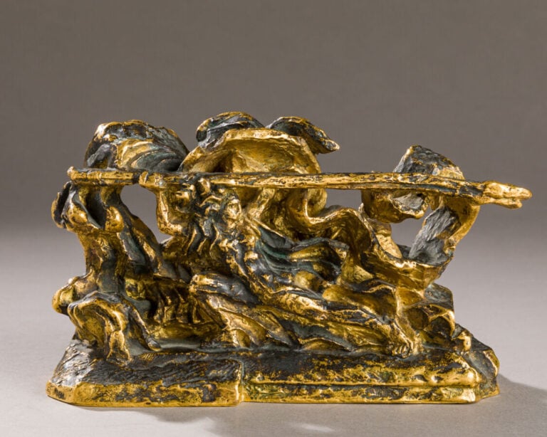 D'après Bourdelle , tirage de musée bronze doré. Fonte Rudier - 13 x 21 cm - -…