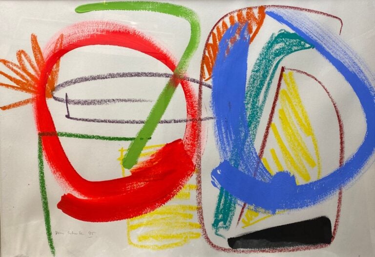 Dominique SCHULZ - Composition - Technique mixte, signée en bas à gauche et dat…