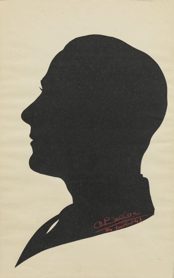 ECOLE DU XXÈME SIÈCLE - Silhouette en noire - 2 Impressions sur papier, signées…