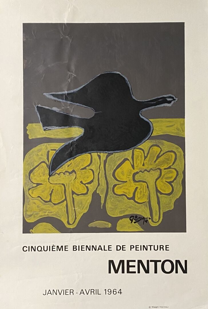 Ensemble d'affiches et reproductions comprenant: - - LIMOUSE, rétrospective, Pa…