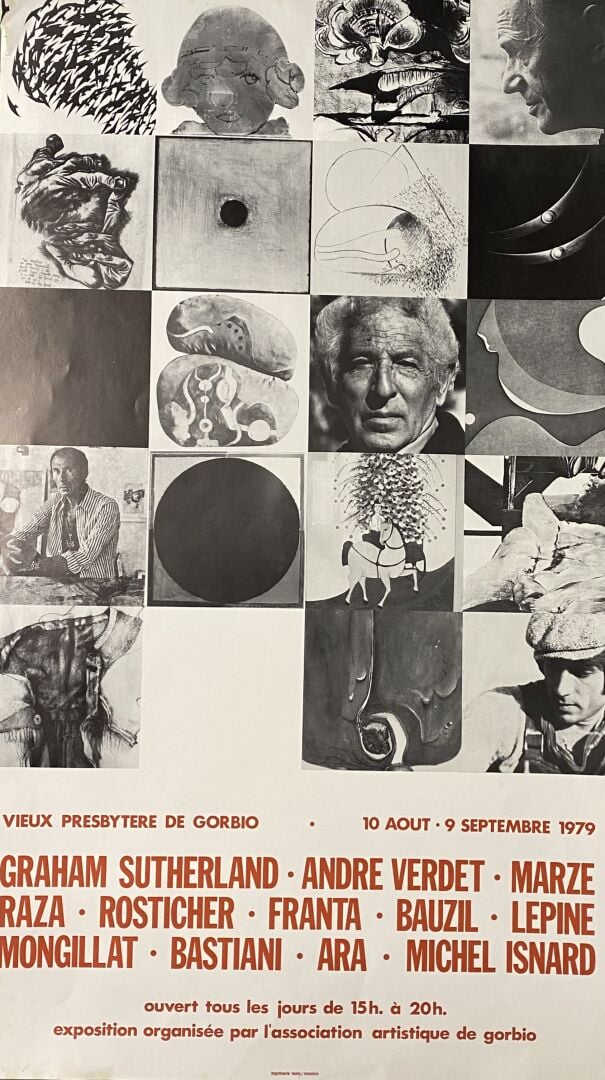 Ensemble d'affiches et reproductions comprenant: - - LIMOUSE, rétrospective, Pa…
