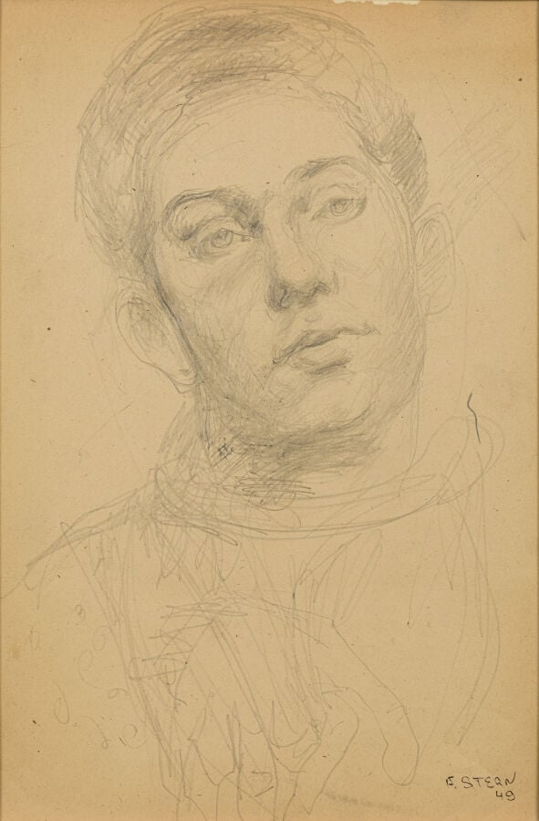 Frédéric Robert STERN - Autoportrait - Dessin - - Lot à retirer à : - PANAME SE…