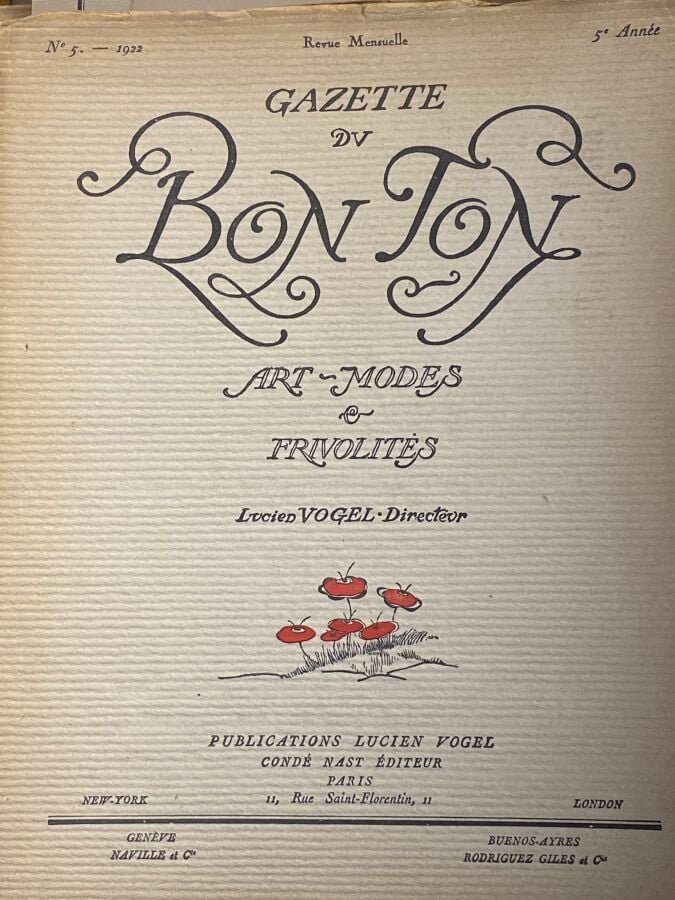 GAZETTE DU BON TON - Livraisons 1922 et 1923 (incomplètes, couvertures insolées…
