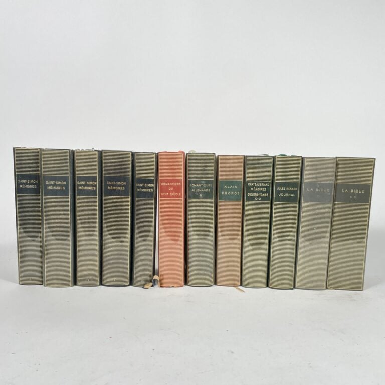 LA PLEIADE - Lot de 12 volumes : - SAINT SIMON "Mémoires" (tomes 1.3.4.5.6) - R…