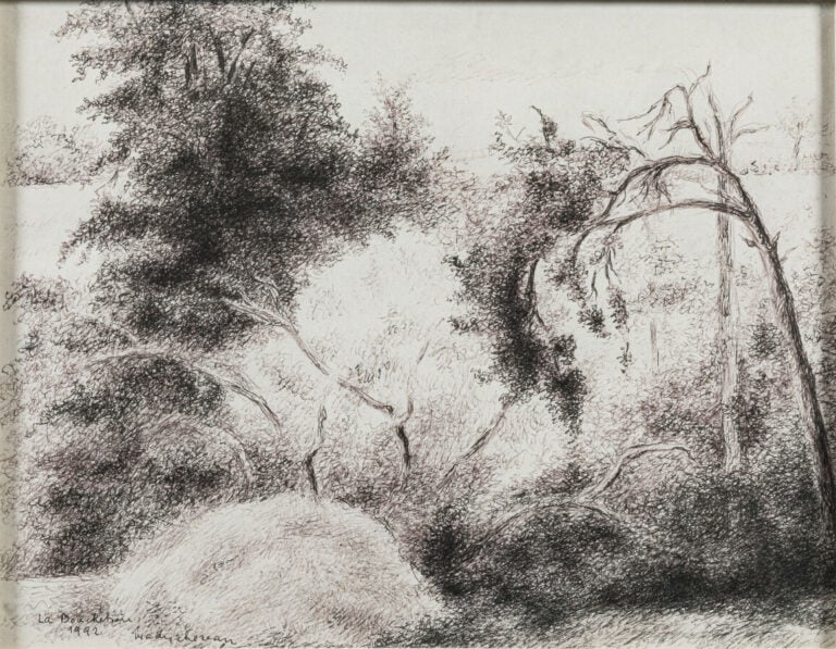 Maddy CHEREAU (XXÈME SIÈCLE) - Portrait de fillette, 1996 - Crayon sur papier,…