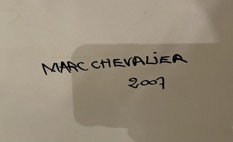 Marc CHEVALIER (1967) - Bandes adhésives sur PVC - 160 x 160 cm - Signé et daté…