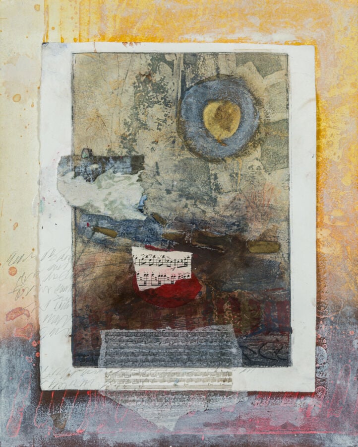 Nissan ENGEL (1931-2016) - Composition à la partition, - Eau-forte et aquatinte…