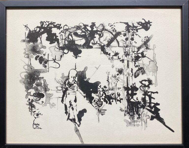 Philippe CARA COSTEA (1925-2006) - Carte de voeux, 1968 - Lithographie sur papi…
