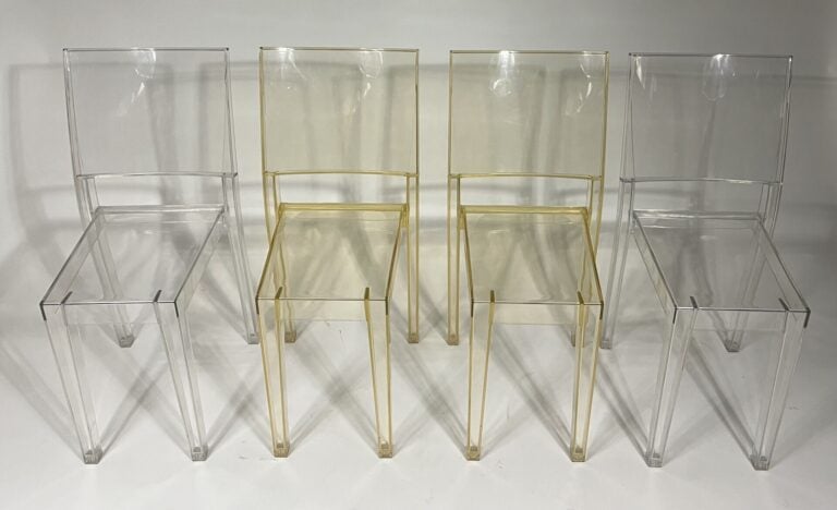 Philippe STARCK (1949), édité par KARTELL - Huit chaises modèle 'La Marie" en p…
