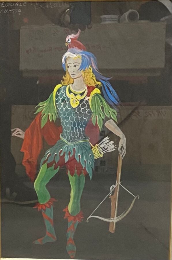 WAKHEVITCH (attribué à) - Costumes pour" la princesse d'Elide," 1953 et "Chasse…