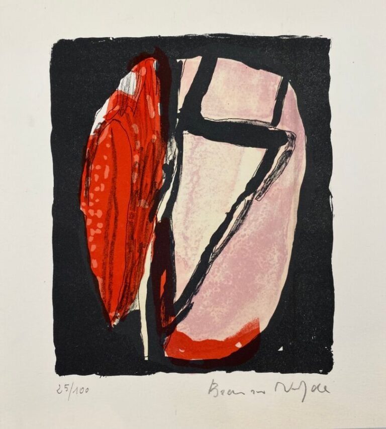 BRAM VAN VELDE (1895-1981) - Ensemble de 3 lithographies en couleurs, signées (…