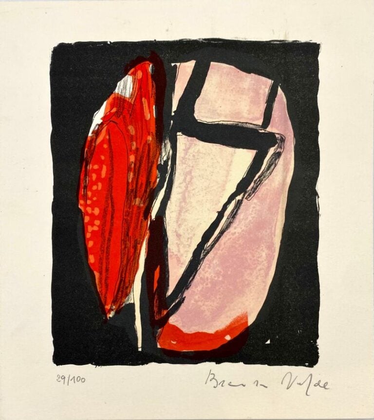 BRAM VAN VELDE (1895-1981) - Ensemble de 3 lithographies en couleurs, signées (…