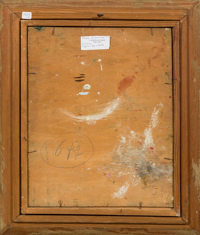 CHARLES MARTIN-SAUVAIGO (1881-1970) - Brignogan, - Huile sur panneau, étiquette…