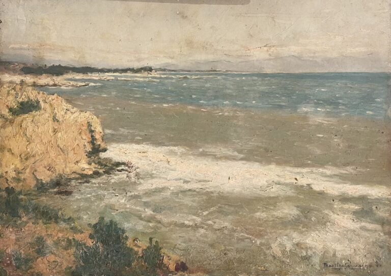 CHARLES MARTIN-SAUVAIGO (1881-1970) - Fort de France - Huile sur panneau, signé…