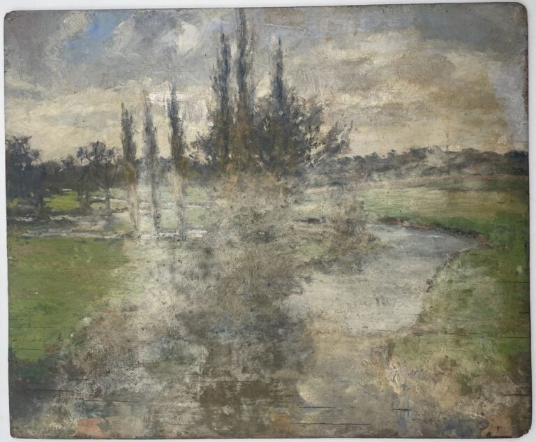 CHARLES MARTIN-SAUVAIGO (1881-1970) - Le Havre, 1929 - Huile sur panneau, signé…