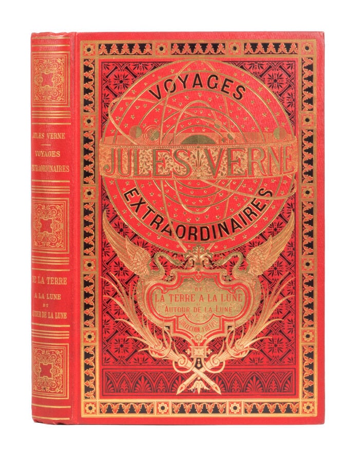 De la Terre à la Lune / Autour de la Lune par Jules Verne. Illustrations par de…