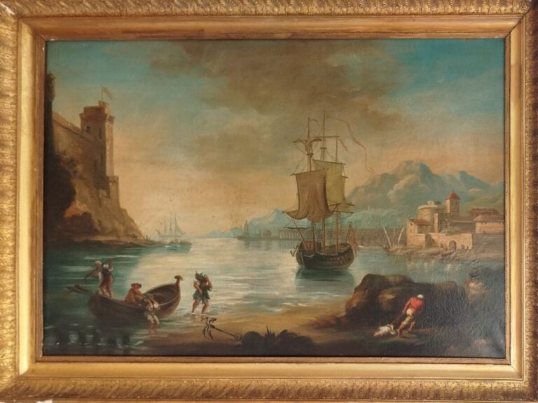 Ecole Française d'après Claude-Joseph VERNET (1714 - 1789), - Marine dit Le ret…