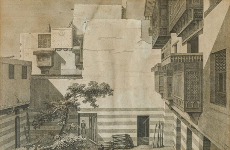 Ensemble de 10 GRAVURES orientales : Alexandrie, Inisso, Abou-Mandour, ruines,…