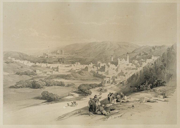 Ensemble de 10 GRAVURES orientales : Alexandrie, Inisso, Abou-Mandour, ruines,…