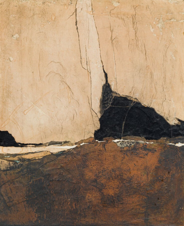 Evelyn Ortlieb (1925-2008), ensemble de 4 pièces comprenant une « Composition a…