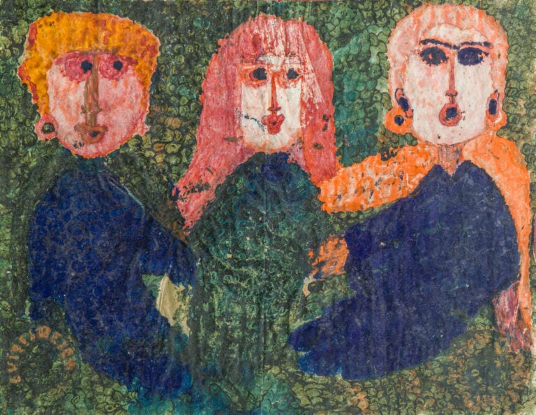 FRANÇOIS OZENDA (1923-1976) - Composition au masque, 1963 - Technique mixte et…
