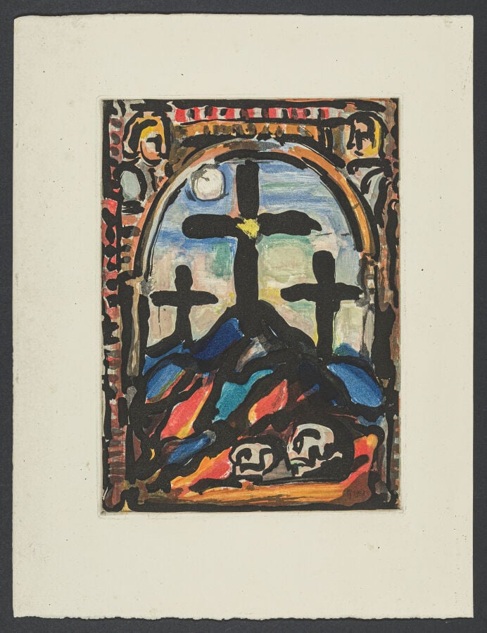 Georges ROUAULT (1871-1958) - Toujours flagellé, 1922 - Eau-forte et aquatinte…