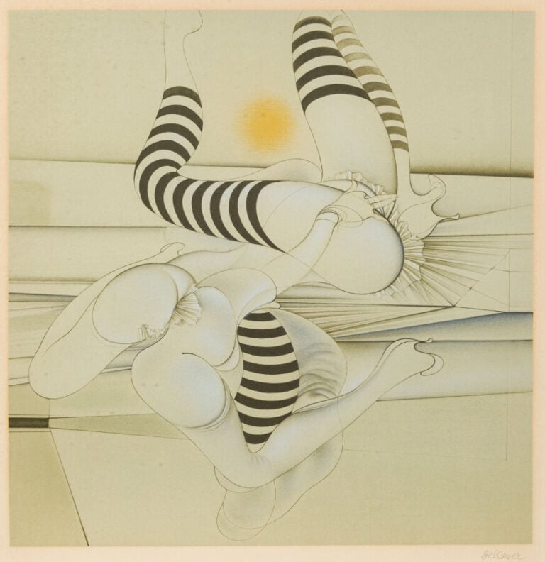 HANS BELLMER (1902-1975) - Deux amies - Lithographie sur papier, signée au cray…