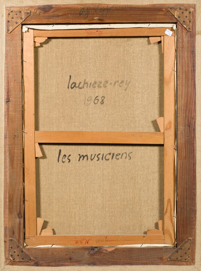 Henri LACHIEZE-REY (1927-1974) - Musiciens, 1968 - Huile sur toile, signée en h…