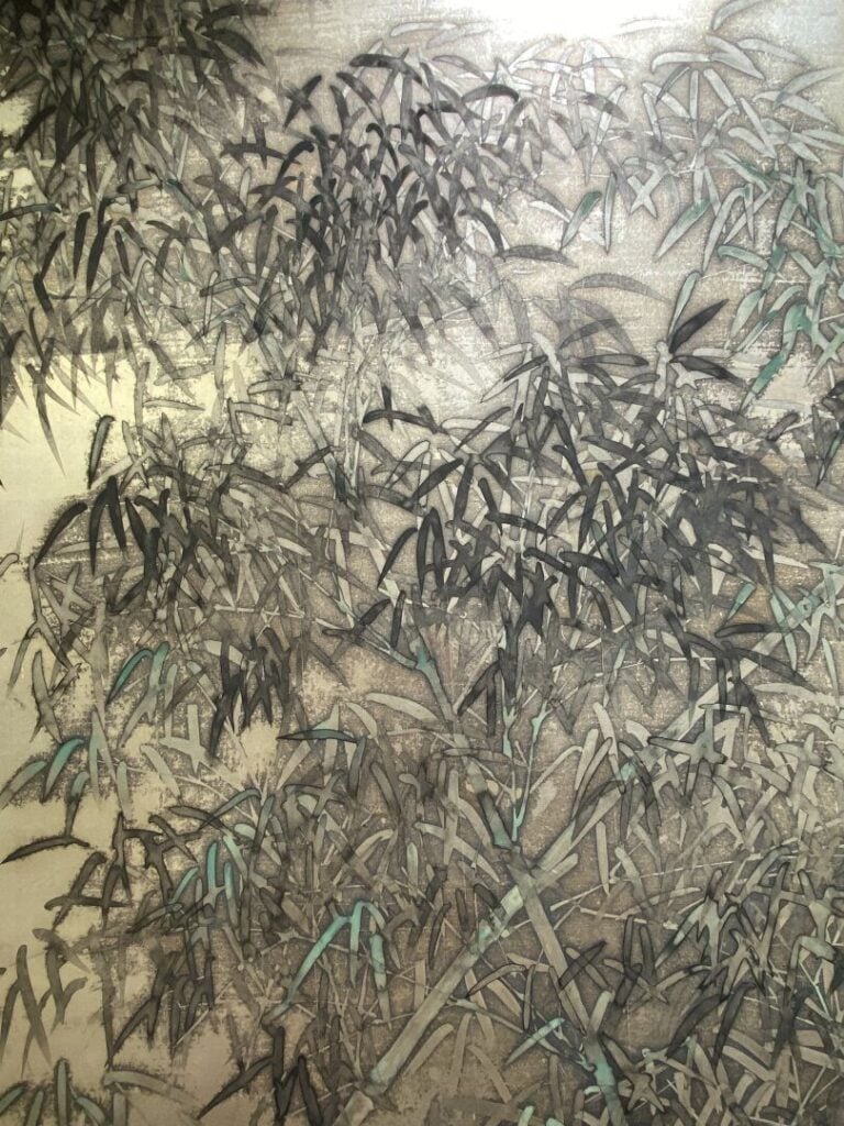 Japon -Epoque EDO (1603-1868), XIXe siècle - Paravent à deux feuilles, encre su…