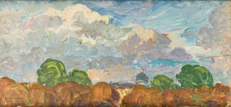 JEAN LOUIS LEFORT (1875-1954) - Paysage - Huile sur panneau, signée en bas à ga…