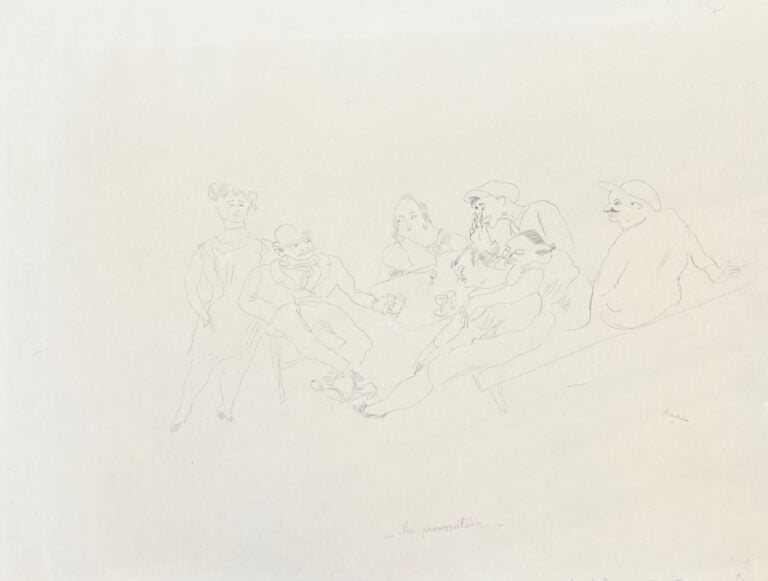 Jules PASCIN (1885-1930) - La provocation - Encre sur papier, cachet de la sign…