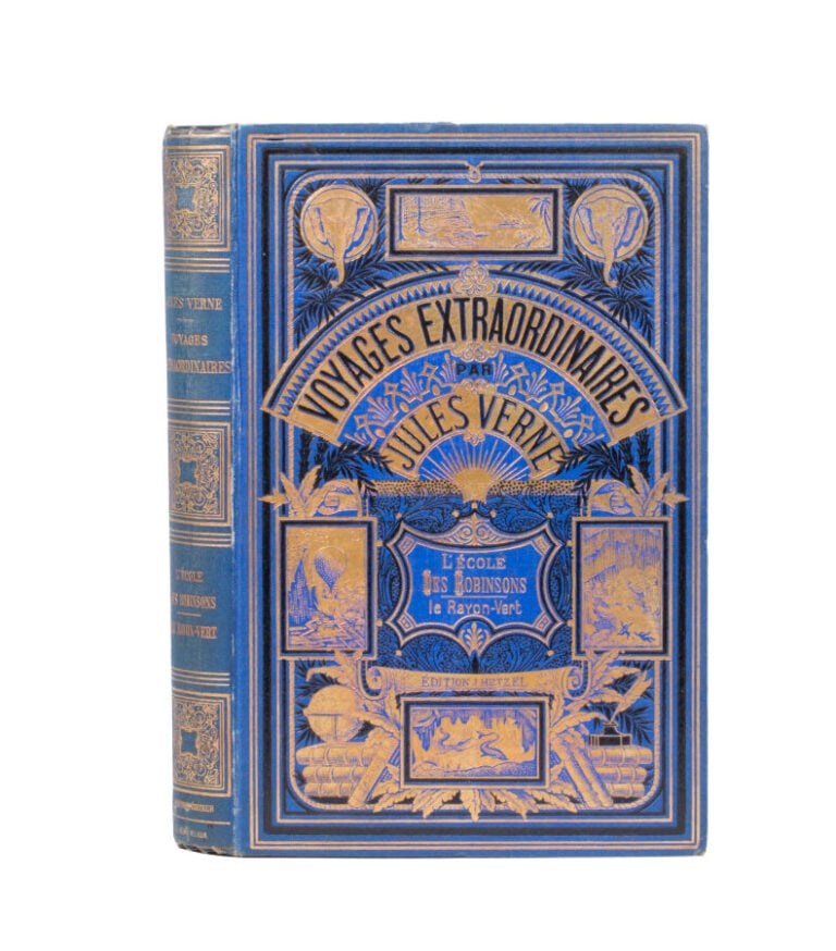 L'École des Robinsons / Le Rayon Vert par Jules Verne. Illustrations de L. Bene…