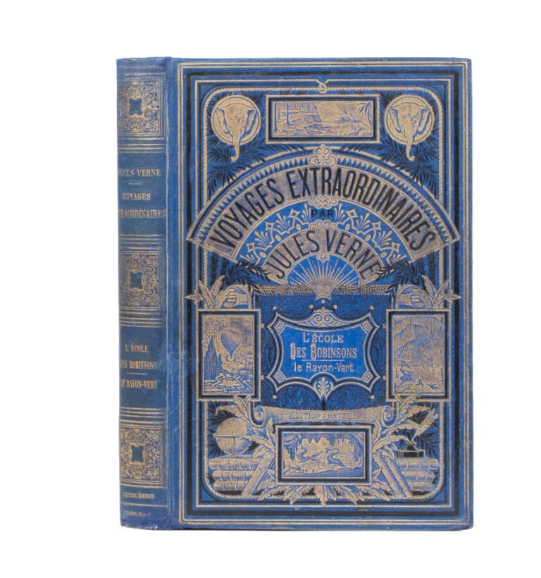L'École des Robinsons / Le Rayon Vert par Jules Verne. Illustrations de L. Bene…