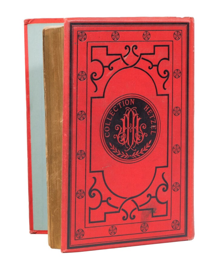 L'Île Mystérieuse par Jules Verne. Illustrations de Férat. Paris, Bibliothèque…