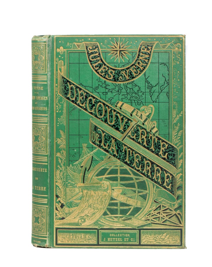 La Découverte de la Terre par Jules Verne. Illustrations de L. Benett et P. Phi…