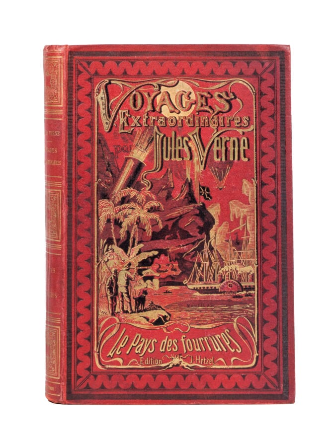 Le Pays des Fourrures par Jules Verne. Illustrations de Férat et de Beaurepaire…