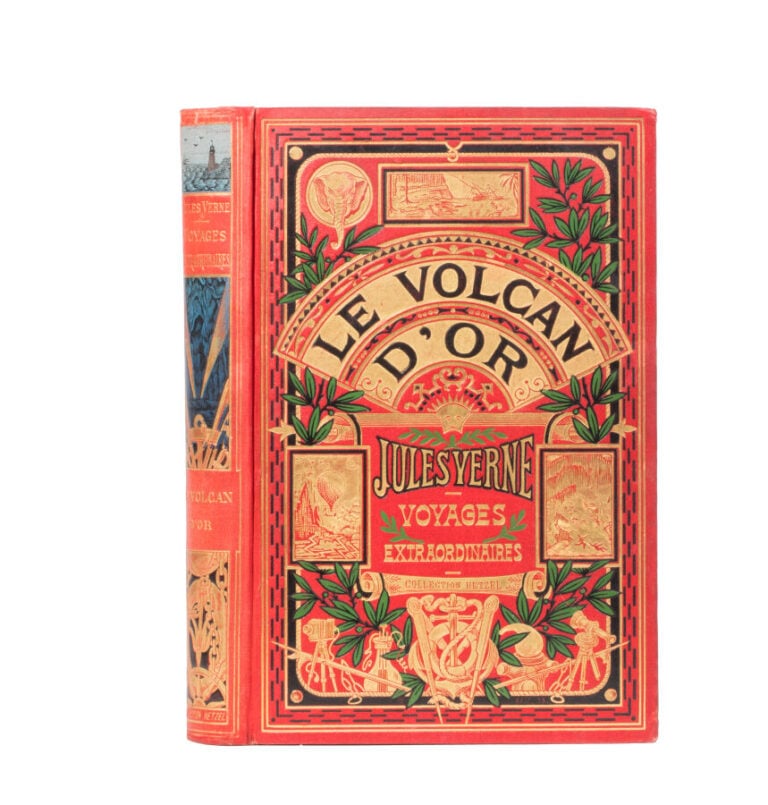 Le Volcan d'or par Jules Verne. Illustrations de Georges Roux. Paris, Collectio…