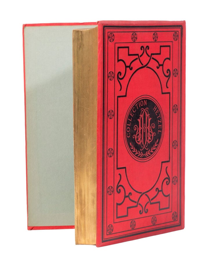 Mathias Sandorf par Jules Verne. Illustrations de Férat. Paris, Bibliothèque d'…